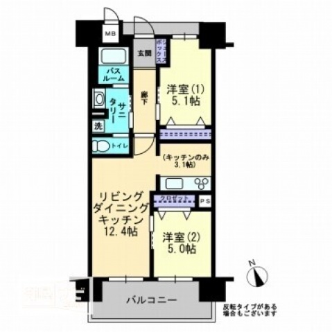 アルファライフ岡大医学部前の間取り