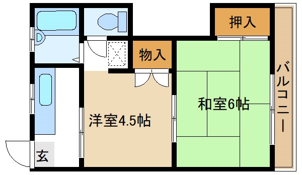 足立区西新井のマンションの間取り