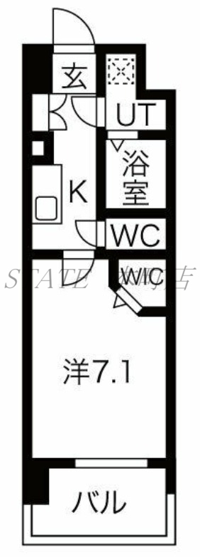 ミラージュパレス難波幸町の間取り