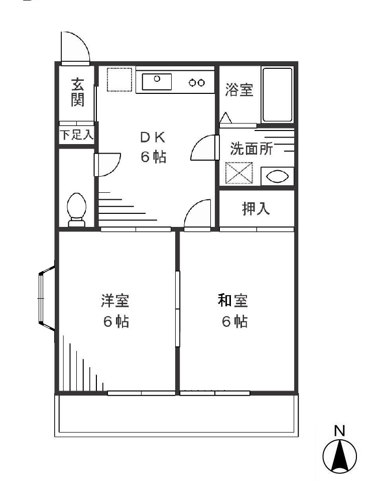 宮前平ビレッジの間取り