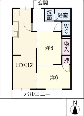 メゾン米野の間取り