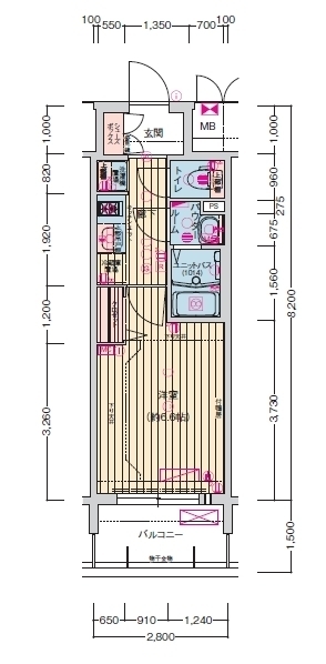 プレサンス名古屋駅ゲートの間取り