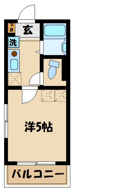 川崎市多摩区登戸のマンションの間取り