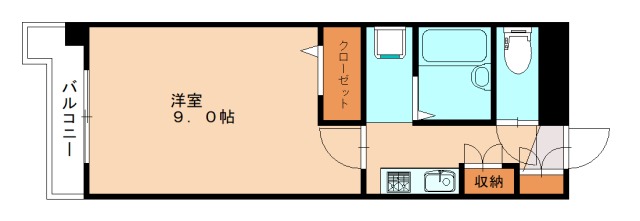 北九州市八幡西区皇后崎町のマンションの間取り