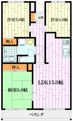 グレースハイツ松丸の間取り