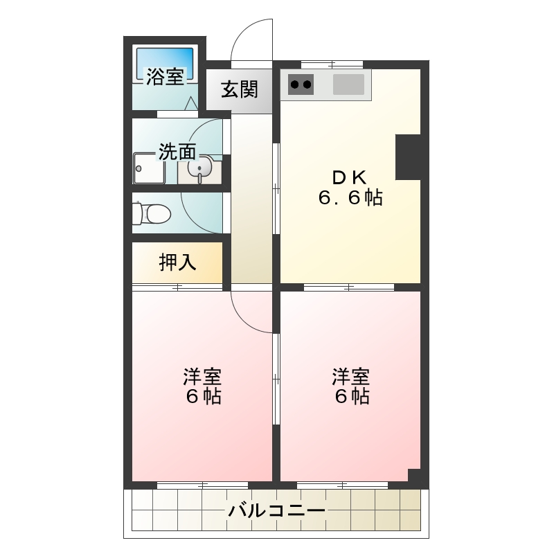 ロイヤルハイムKの間取り