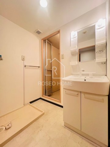 洗面設備　同マンション別部屋：参考写真