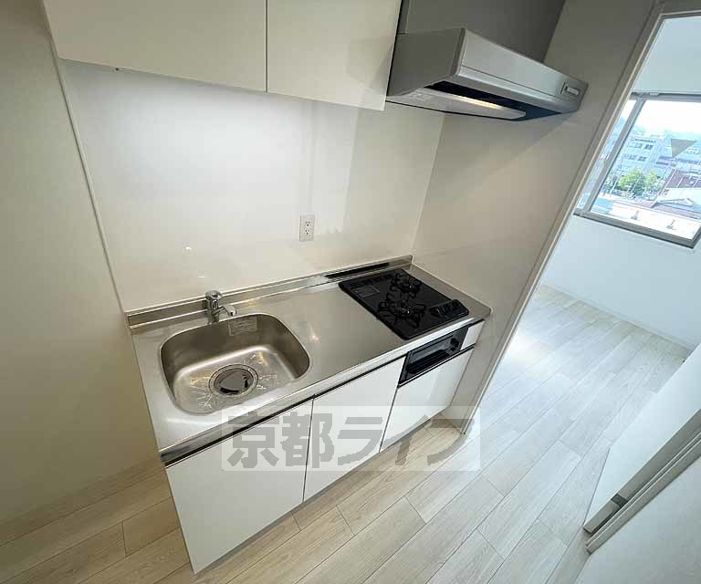 キッチン　２口ガスコンロ付きのキッチン