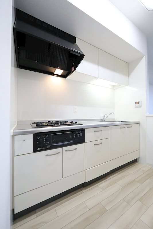 キッチン　キッチン　システムキッチン(ガス3口+コンロ)