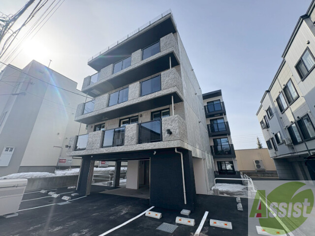 建物外観　札幌市豊平区中の島「仮）エルプラス中の島」