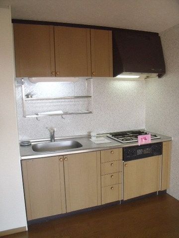 キッチン　３口システムキッチン