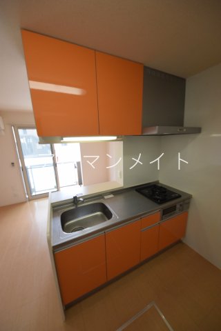 キッチン　ガスコンロ２口付き！