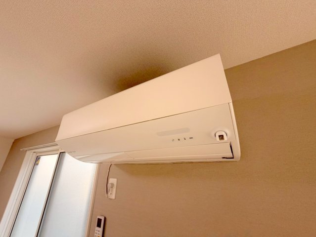 その他設備　エアコンが最初からついているのは、本当に助かりますね。