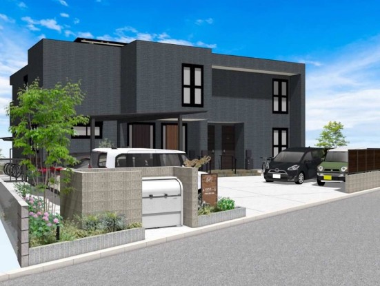 建物外観　旭化成ヘーベルメゾン　ペット共生シリーズ　ZEH-M対応