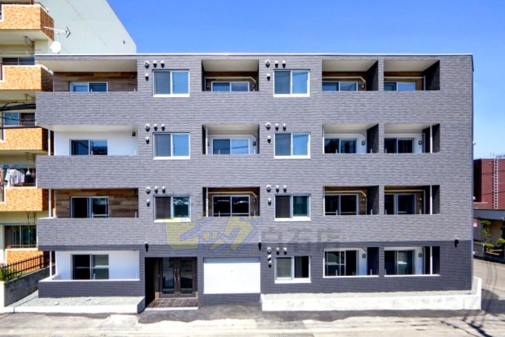 建物外観　都市ガス採用の１ＬＤＫマンション募集開始です♪