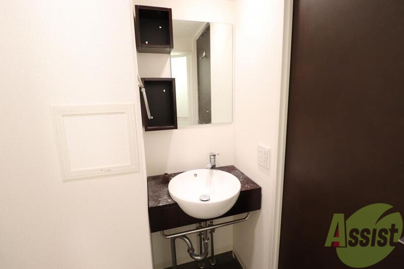 洗面設備　朝の身支度に便利です