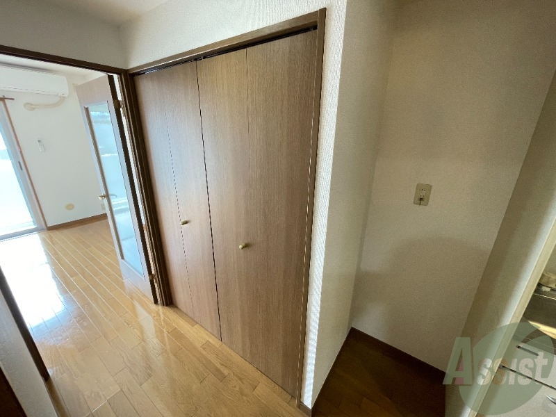 収納　収納は部屋までの通路にありました。中の様子が気になりますね。