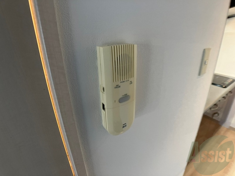 セキュリティ　インターホンは通話ができるので急な訪問があっても安心です。