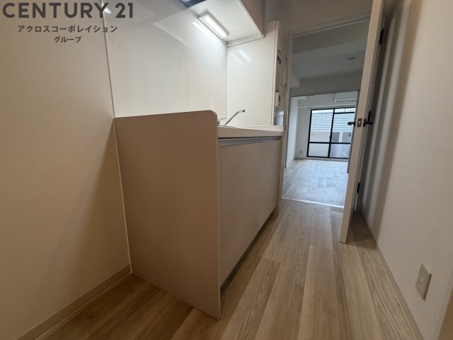 キッチン　1口IHコンロで火を使わず、料理初心者の方にもおすすめです！