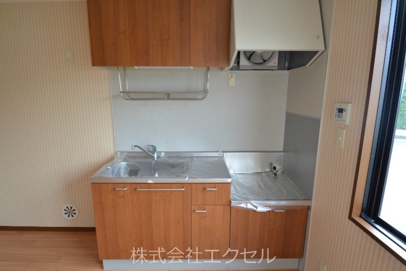 キッチン　お好きなガスコンロを設置できます。