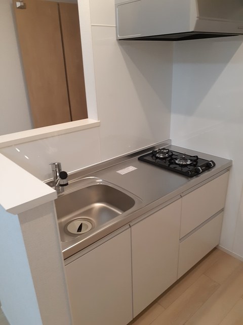 キッチン　2口ガスコンロのシステムキッチン