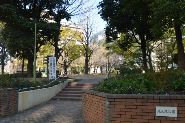 公園　江戸堀公園（公園）まで350m