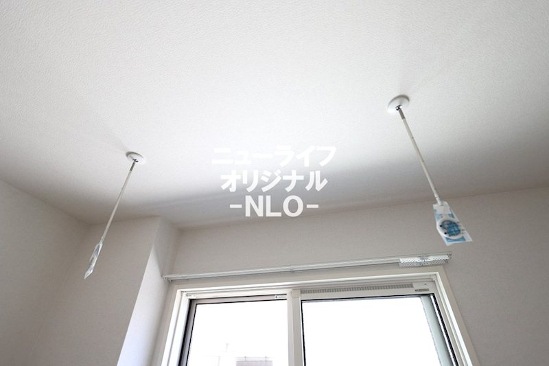 その他設備　雨の日や花粉の季節に助かる室内物干し☆