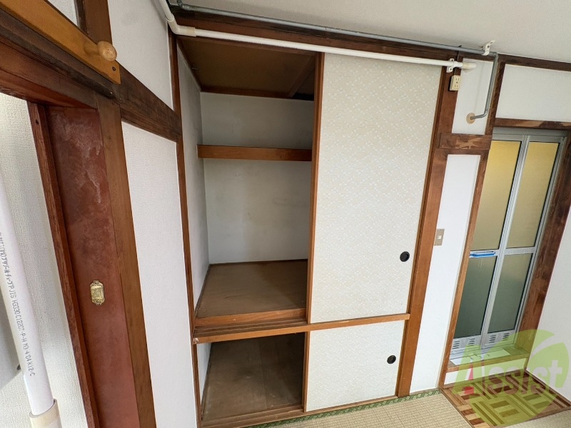 収納　押入です。和室はやっぱり落ち着きがありますね。