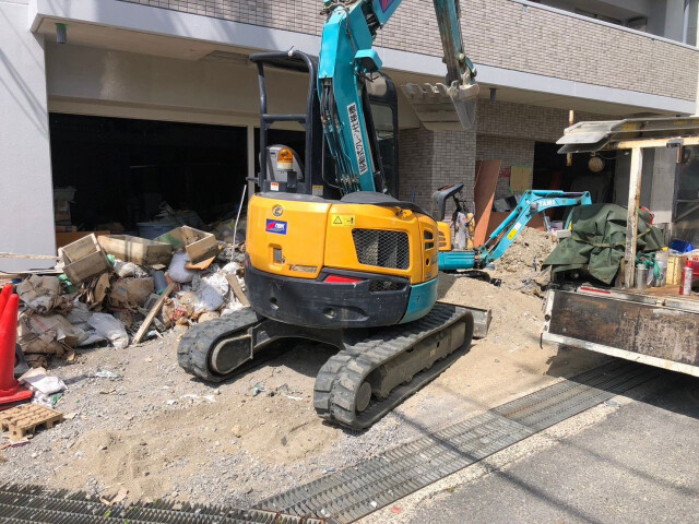 エントランス　工事中