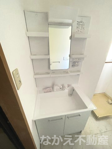 洗面設備　使いやすい洗面所です