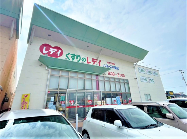 ドラックストア　くすりのレデイハローズ六条店（ドラッグストア）まで822m