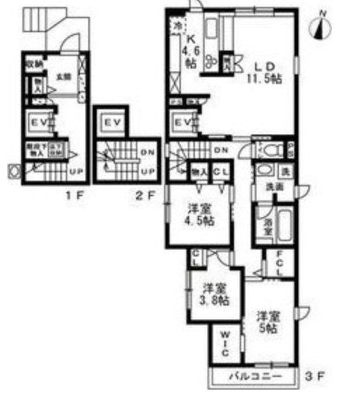 キッチン　間取図