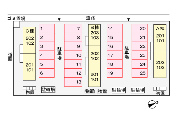駐車場　配置図