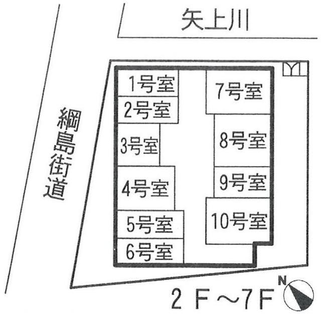その他　配置図（２～７階）