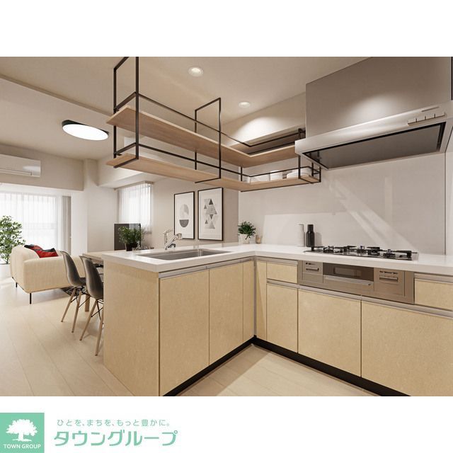 キッチン　※家具・調度品等はCG加工です。実際の賃貸住居には含まれま…