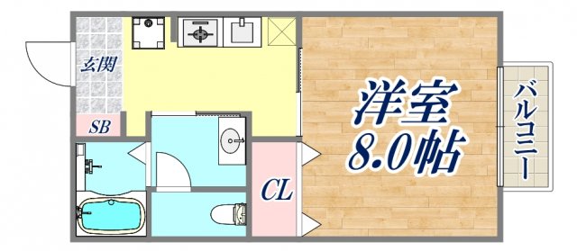 ヴィラ歌島の間取り写真