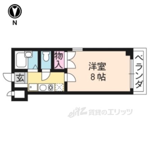 ヴィルヌーブ花屋町の間取り写真