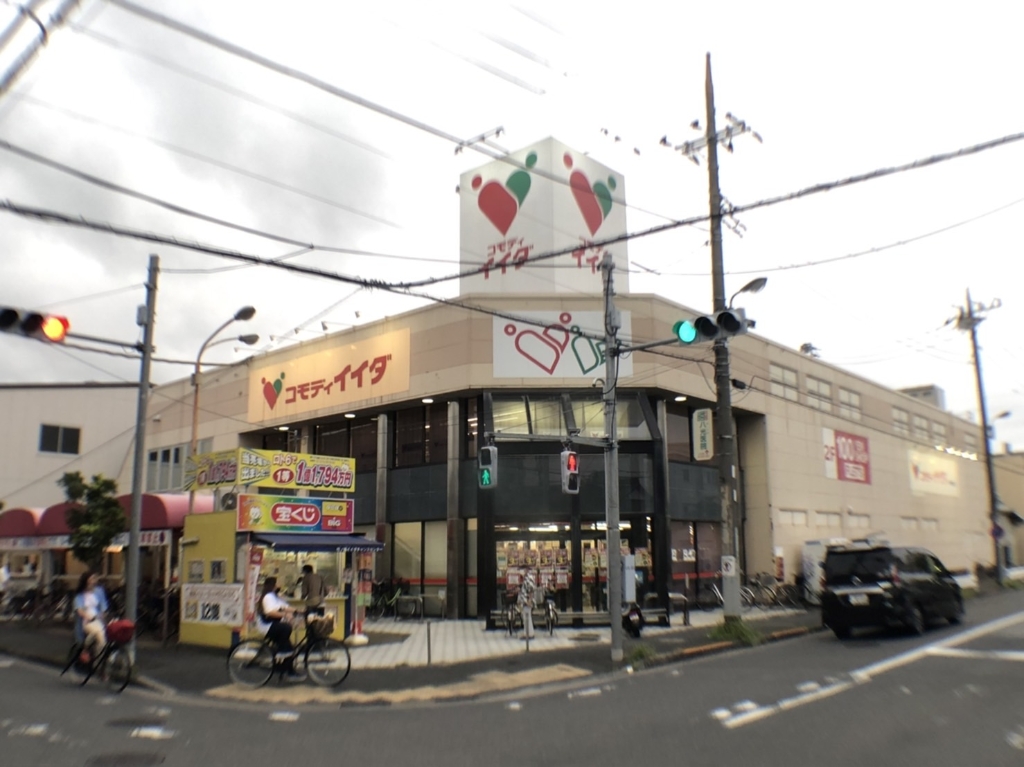 スーパー　コモディイイダ 竹の塚東店（スーパー）まで668m
