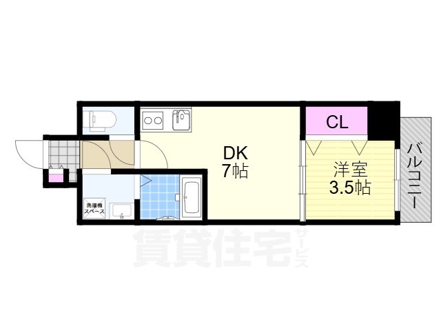 阪神本線 姫島駅 徒歩5分 8階建 築6年の間取り写真