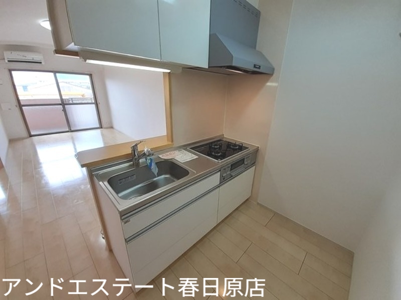 西鉄天神大牟田線 雑餉隈駅 徒歩20分 7階建 築12年のキッチン写真