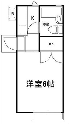 東急世田谷線 下高井戸駅 徒歩8分 2階建 築40年の間取り写真