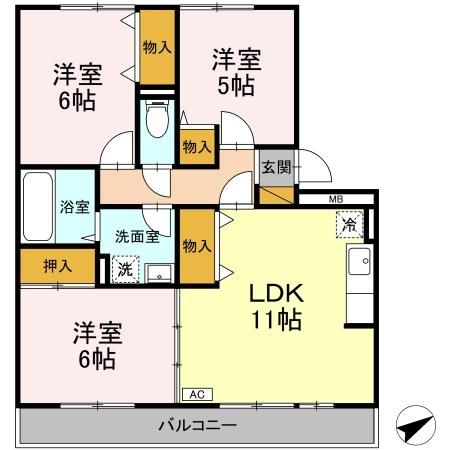 ボナール南流山の間取り写真