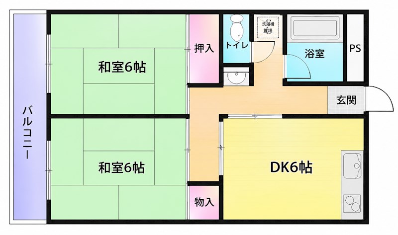 東山本ハイツの間取り写真
