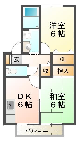 エクセレント松下の間取り写真