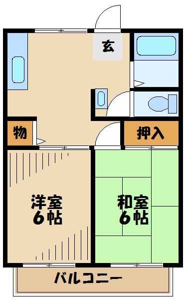 リバーサイドイトウIの間取り写真