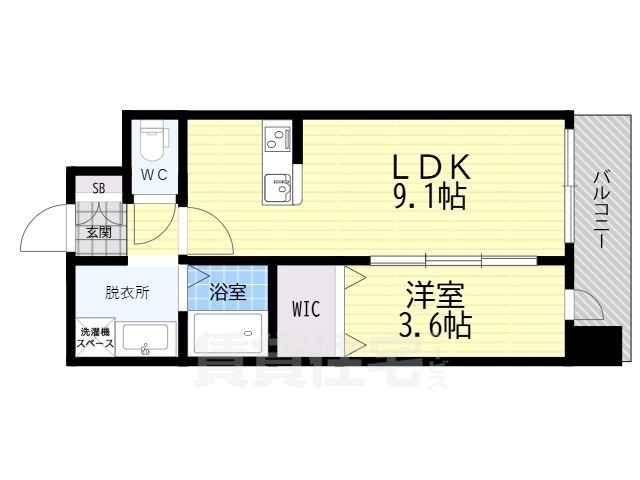 近鉄けいはんな線 長田駅 徒歩3分 15階建 新築の間取り写真