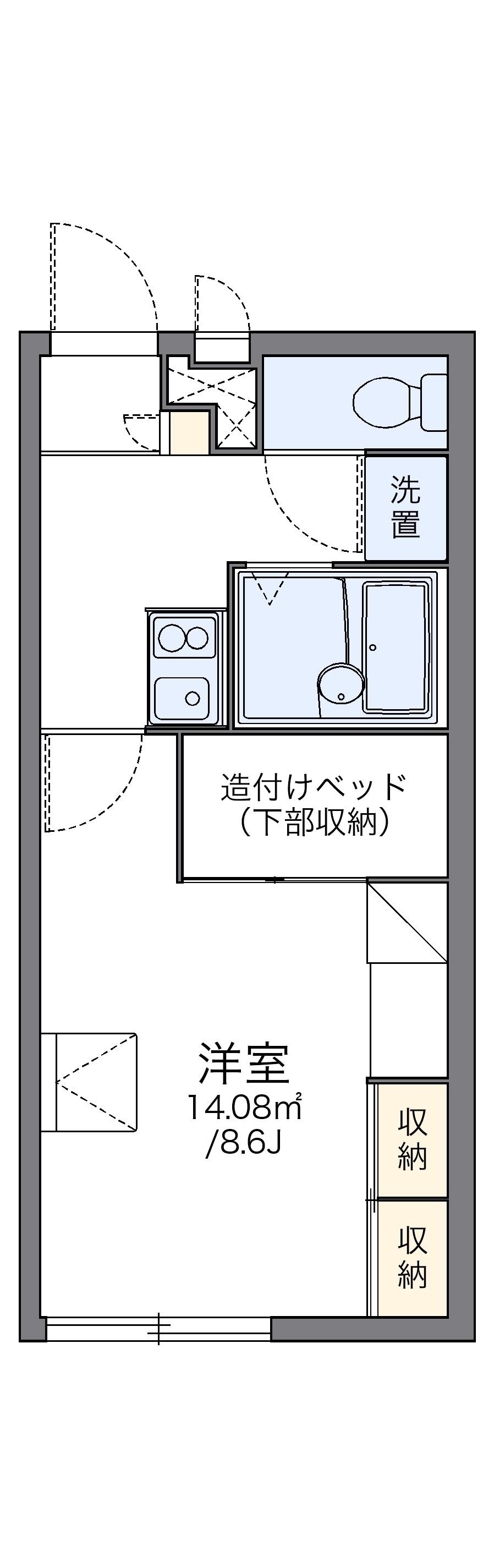 ＪＲ山陽本線 姫路駅 バス乗車時間：35分 最寄りバス停で下車 徒歩3分 2階建 築25年の間取り写真