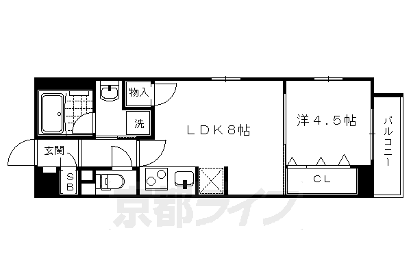 ベラジオ堀川今出川IIの間取り写真