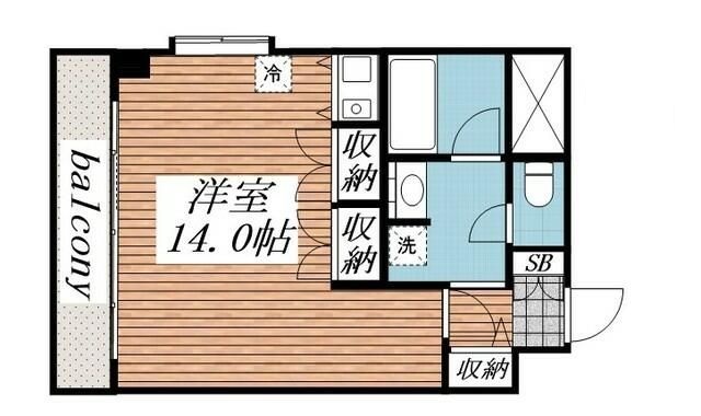ＪＲ総武線 津田沼駅 徒歩10分 4階建 築38年の間取り写真