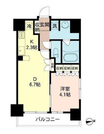 エコロジー大井町レジデンスの間取り写真